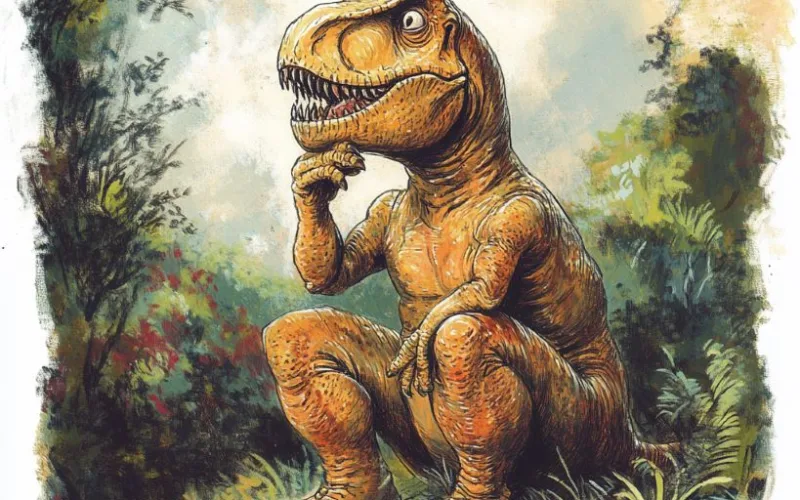 Minh họa khủng long T-rex và câu hỏi giải mã bí ẩn tuyệt chủng dưới ánh sáng Kinh Thánh