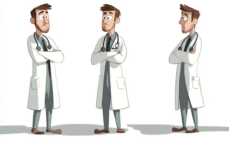 Minh họa người thầy thuốc thời Kinh Thánh chuẩn đoán và bốc thuốc cứu người